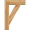 Ekena Millwork Traditional Block Rough Sawn Bracket w/ Offset Brace, Western Red Cedar, 8"W x 28"D x 40"H BKT0806X28X40TRA05RWR - alternate 4